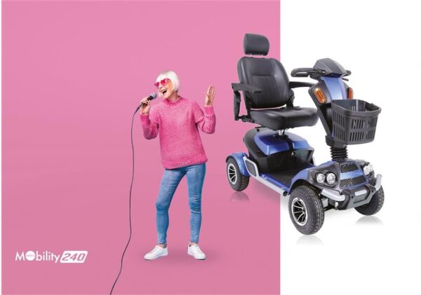 Elektromobil Ardea 240 L blau, 10km/h.